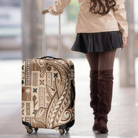 Samoa Tapa Luggage Cover Siapo Mix Tatau Patterns LT7 - Polynesian Pride