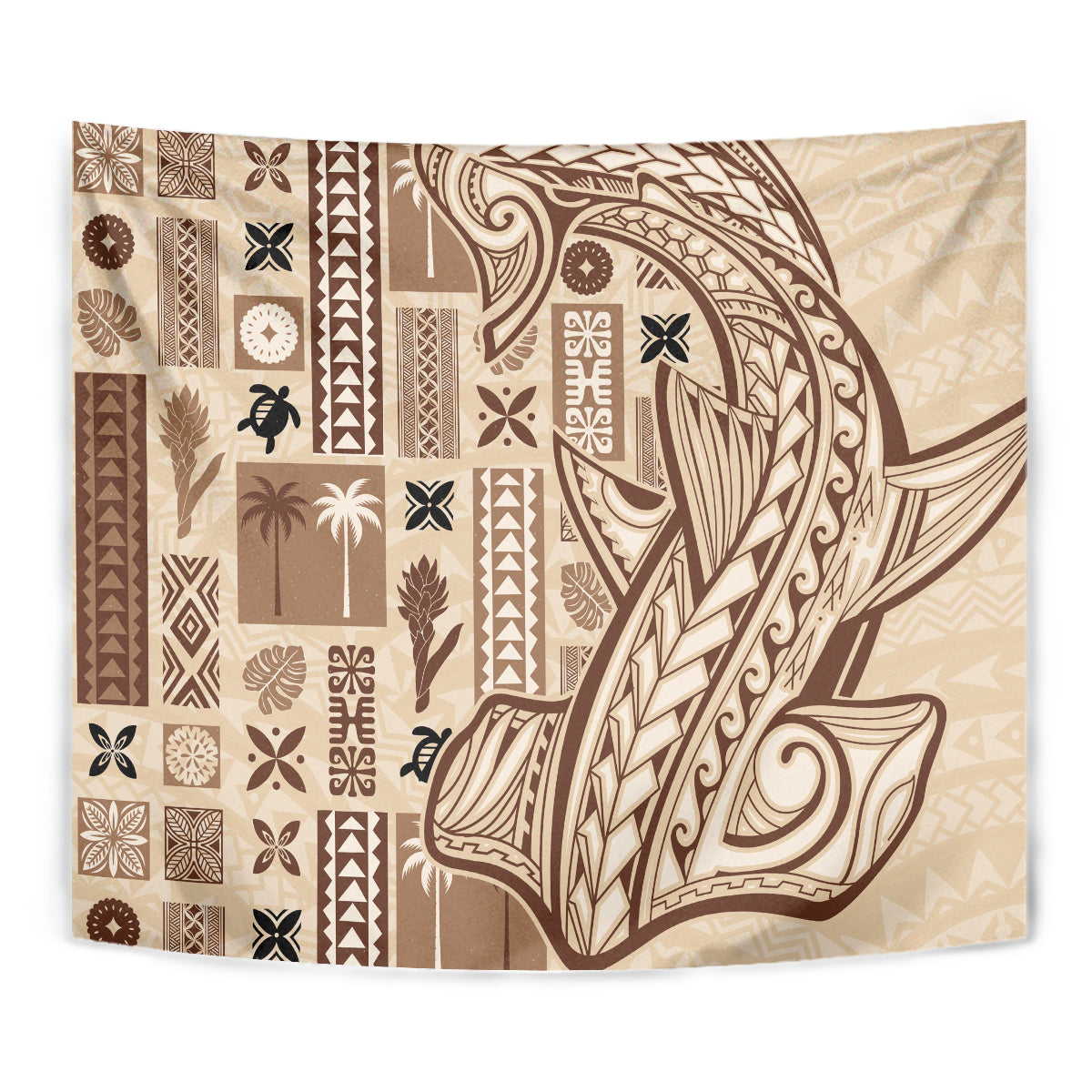 Samoa Tapa Tapestry Siapo Mix Tatau Patterns LT7