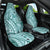 Samoa Tapa Car Seat Cover Siapo Mix Tatau Patterns - Teal LT7 One Size Teal - Polynesian Pride