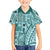 Samoa Tapa Family Matching Tank Maxi Dress and Hawaiian Shirt Siapo Mix Tatau Patterns - Teal LT7 Son's Shirt Teal - Polynesian Pride