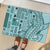 Samoa Tapa Rubber Doormat Siapo Mix Tatau Patterns - Teal LT7 - Polynesian Pride