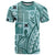 Samoa Tapa T Shirt Siapo Mix Tatau Patterns - Teal LT7 Teal - Polynesian Pride