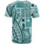 Samoa Tapa T Shirt Siapo Mix Tatau Patterns - Teal LT7 - Polynesian Pride