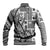 Samoa Tapa Baseball Jacket Siapo Mix Tatau Patterns - White LT7 - Polynesian Pride