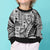 Samoa Tapa Kid Ugly Christmas Sweater Siapo Mix Tatau Patterns - White LT7 - Polynesian Pride