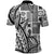 Samoa Tapa Polo Shirt Siapo Mix Tatau Patterns - White LT7 - Polynesian Pride