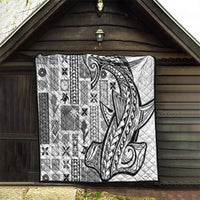 Samoa Tapa Quilt Siapo Mix Tatau Patterns - White LT7 - Polynesian Pride