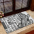 Samoa Tapa Rubber Doormat Siapo Mix Tatau Patterns - White LT7 - Polynesian Pride