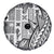 Samoa Tapa Spare Tire Cover Siapo Mix Tatau Patterns - White LT7 - Polynesian Pride