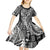 Samoa Tapa Kid Short Sleeve Dress Siapo Mix Tatau Patterns - Black LT7 - Polynesian Pride
