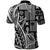 Samoa Tapa Polo Shirt Siapo Mix Tatau Patterns - Black LT7 - Polynesian Pride