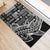 Samoa Tapa Rubber Doormat Siapo Mix Tatau Patterns - Black LT7 - Polynesian Pride