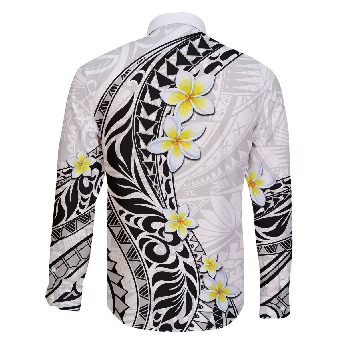 Hawaii Aloha Family Matching Summer Maxi Dress and Hawaiian Shirt Plumeria Vintage - White LT7 - Polynesian Pride