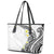 Hawaii Aloha Leather Tote Bag Plumeria Vintage - White LT7 - Polynesian Pride