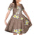 Hawaii Aloha Kid Short Sleeve Dress Plumeria Vintage - Brown LT7 KID Brown - Polynesian Pride