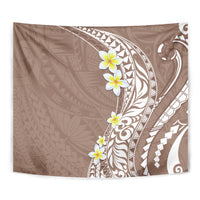 Hawaii Aloha Tapestry Plumeria Vintage - Brown LT7 - Polynesian Pride