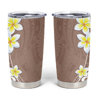 Hawaii Aloha Tumbler Cup Plumeria Vintage - Beige