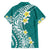 Hawaii Aloha Hawaiian Shirt Plumeria Vintage - Teal LT7 - Polynesian Pride