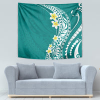 Hawaii Aloha Tapestry Plumeria Vintage - Teal LT7 - Polynesian Pride