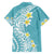 Hawaii Aloha Hawaiian Shirt Plumeria Vintage - Turquoise LT7 - Polynesian Pride