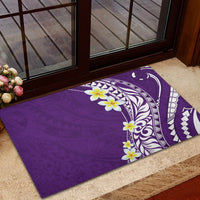 Hawaii Aloha Rubber Doormat Plumeria Vintage - Violet LT7 - Polynesian Pride
