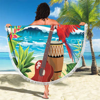 Aloha Honolulu Festival Beach Blanket Ukulele By The Shore