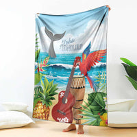 Aloha Honolulu Festival Blanket Ukulele By The Shore