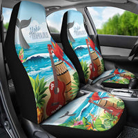 Aloha Honolulu Festival Car Seat Cover Ukulele By The Shore
