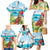 Aloha Honolulu Festival Family Matching Mermaid Dress and Hawaiian Shirt Ukulele By The Shore