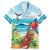 Aloha Honolulu Festival Family Matching Mermaid Dress and Hawaiian Shirt Ukulele By The Shore