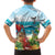 Aloha Honolulu Festival Family Matching Off Shoulder Maxi Dress and Hawaiian Shirt Ukulele By The Shore