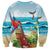 Aloha Honolulu Festival Sweatshirt Ukulele By The Shore