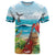 Aloha Honolulu Festival T Shirt Ukulele By The Shore