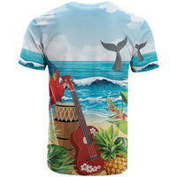 Aloha Honolulu Festival T Shirt Ukulele By The Shore
