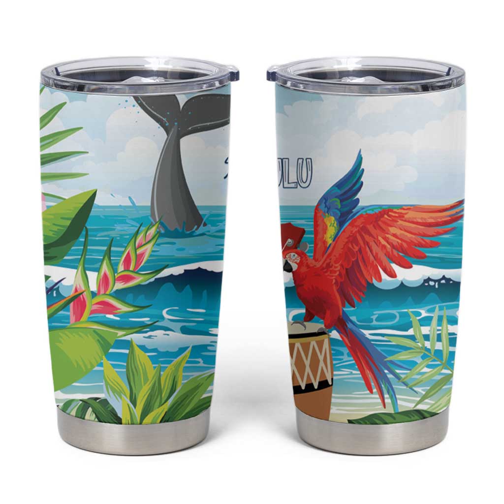 Aloha Honolulu Festival Tumbler Cup Ukulele By The Shore