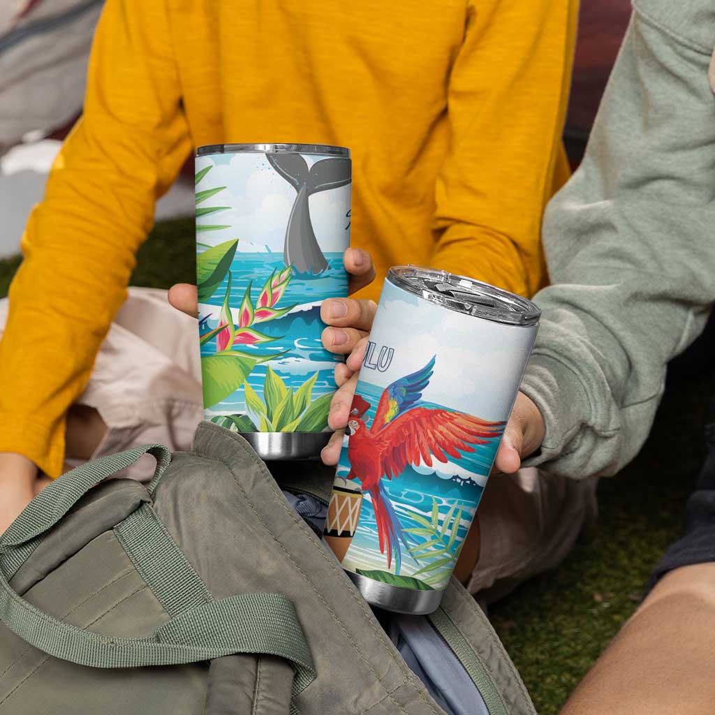 Aloha Honolulu Festival Tumbler Cup Ukulele By The Shore