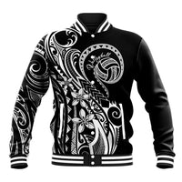 Polynesia Beach Volleyball Personalized Baseball Jacket Basic