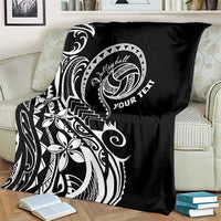 Polynesia Beach Volleyball Personalized Blanket Basic