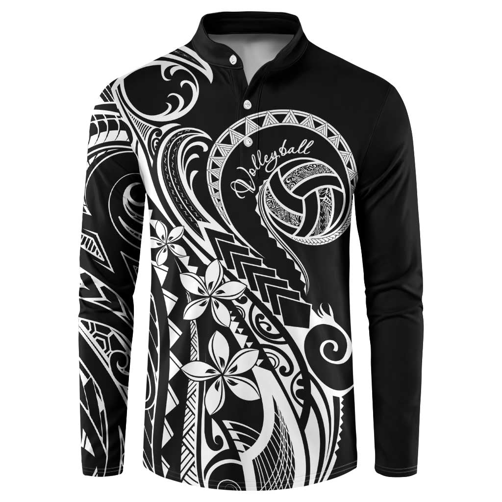Polynesia Beach Volleyball Personalized Button Sweatshirt Basic