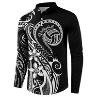 Polynesia Beach Volleyball Personalized Button Sweatshirt Basic