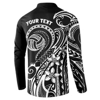 Polynesia Beach Volleyball Personalized Button Sweatshirt Basic
