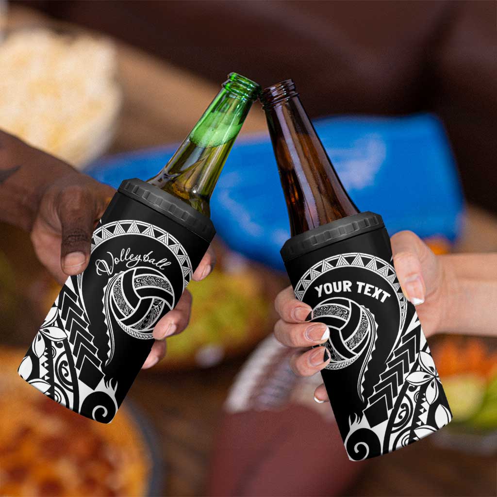 Polynesia Beach Volleyball Personalized 4 in 1 Can Cooler Tumbler Basic