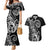 Polynesia Beach Volleyball Personalized Couples Matching Mermaid Dress and Hawaiian Shirt Basic