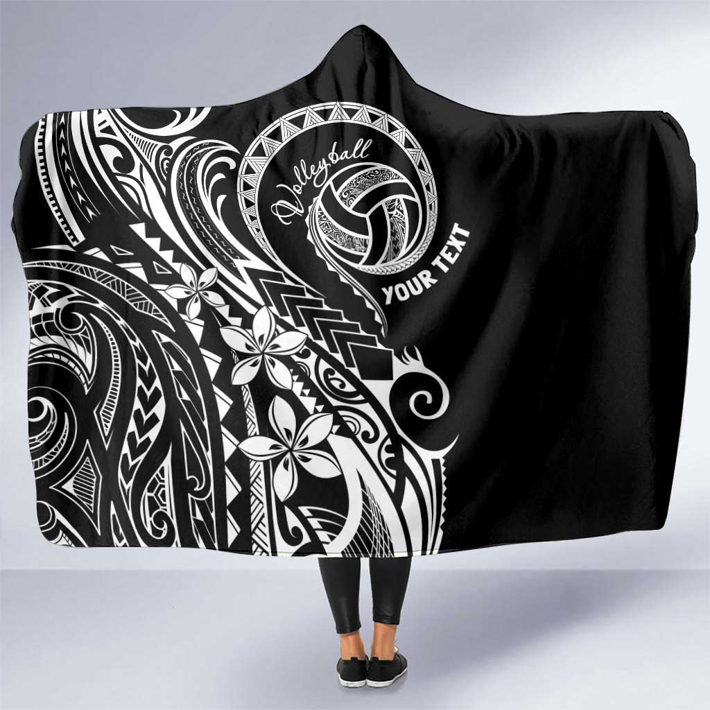 Polynesia Beach Volleyball Personalized Hooded Blanket Basic