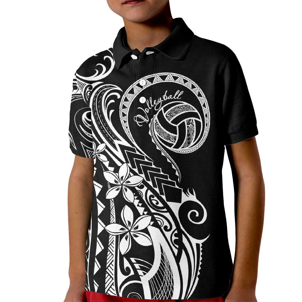 Polynesia Beach Volleyball Personalized Kid Polo Shirt Basic LT7 Kid Black - Polynesian Pride