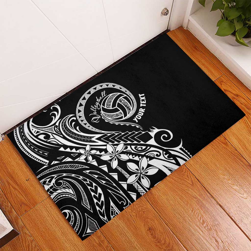 Polynesia Beach Volleyball Personalized Rubber Doormat Basic
