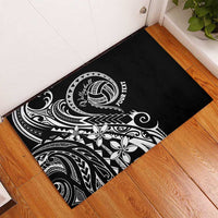 Polynesia Beach Volleyball Personalized Rubber Doormat Basic