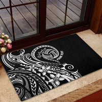 Polynesia Beach Volleyball Personalized Rubber Doormat Basic