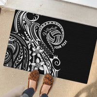 Polynesia Beach Volleyball Personalized Rubber Doormat Basic