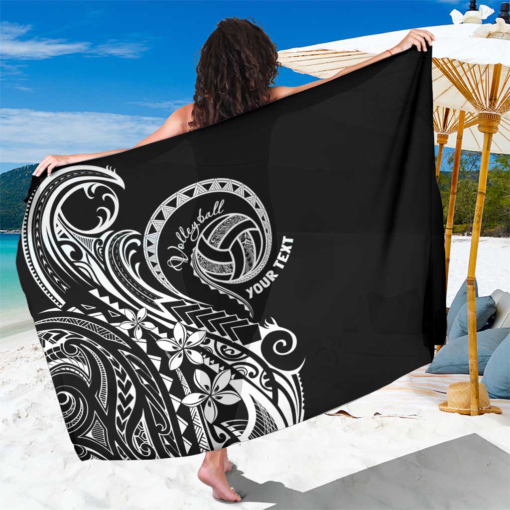 Polynesia Beach Volleyball Personalized Sarong Basic LT7 One Size 44 x 66 inches Black - Polynesian Pride